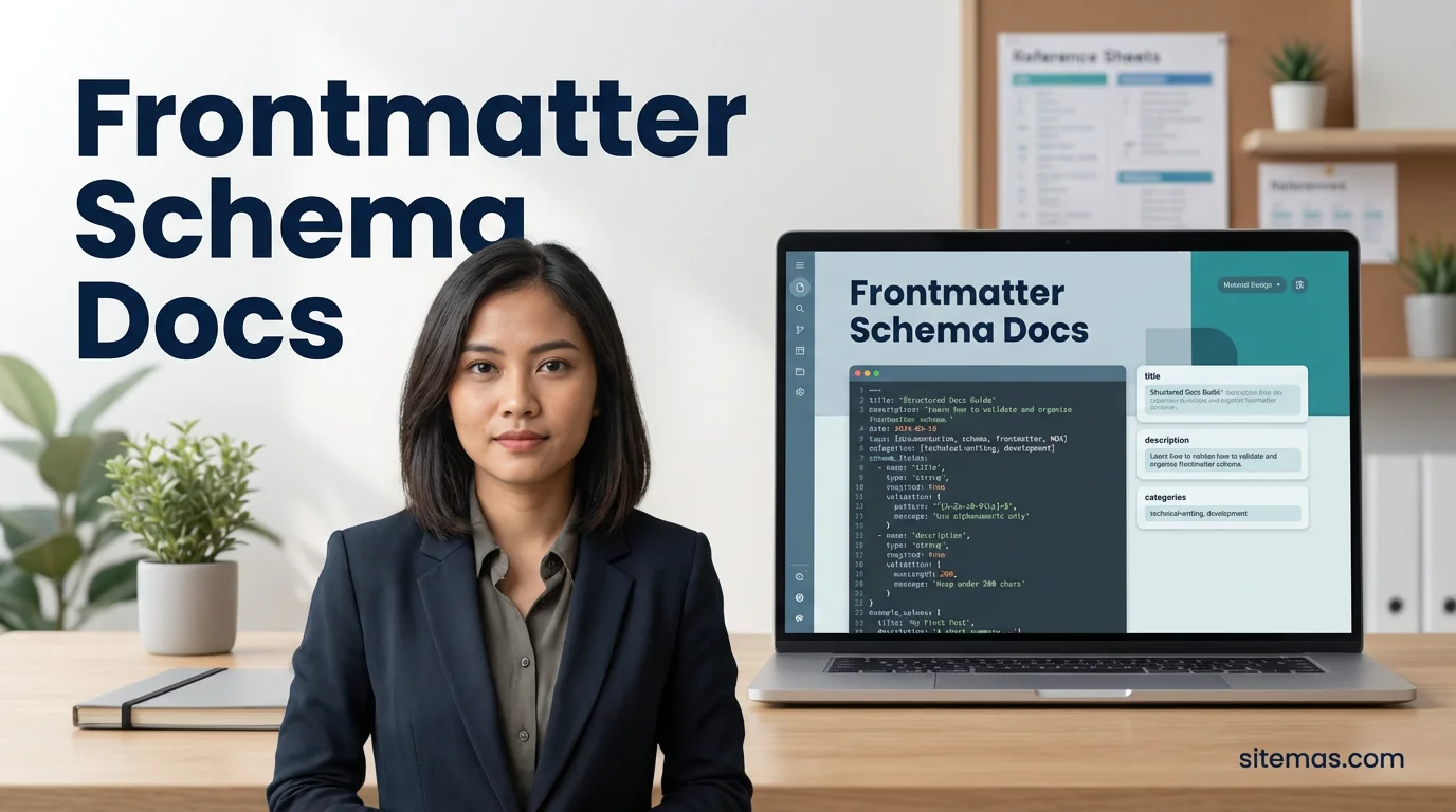 Referensi Frontmatter Schema di Sitemas